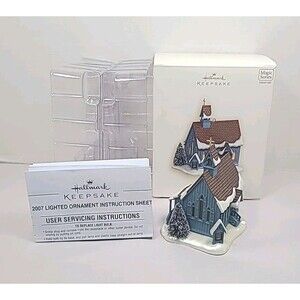 Hallmark Keepsake Magic Series Chapel In The Woods 2007 Candlelight Church -